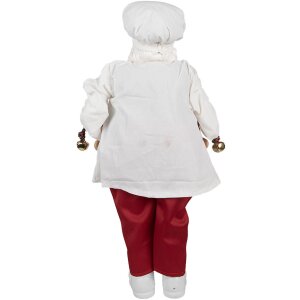 Clayre & Eef 65628 Decoración Papá Noel 27x13x50 cm