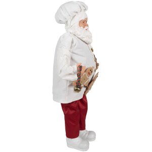 Clayre & Eef 65628 Decoración Papá Noel 27x13x50 cm