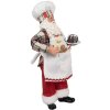 Clayre & Eef 65629 Decoración Papá Noel 16x9x28 cm