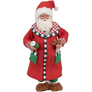 Clayre & Eef 65630 Decoración Papá Noel 15x9x28 cm