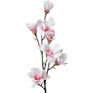 Clayre & Eef 5PL0098 Rama Decorativa con Flores Blanco Rosa 25x10x97 cm