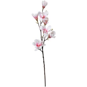 Clayre & Eef 5PL0098 Rama Decorativa con Flores Blanco Rosa 25x10x97 cm