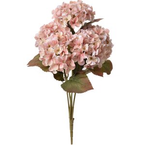 Flor artificial Clayre & Eef Hortensia rosa verde...
