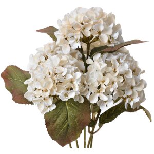 Clayre & Eef 6PL0303 Flor artificial Hortensia Blanca...