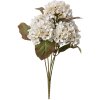 Clayre & Eef 6PL0303 Flor artificial Hortensia Blanca Verde 44 cm