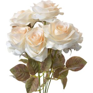 Clayre & Eef 6PL0308 Flor artificial Rosa Blanca...