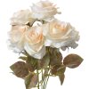 Clayre & Eef 6PL0308 Flor artificial Rosa Blanca Verde 16x16x47 cm