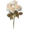 Clayre & Eef 6PL0308 Flor artificial Rosa Blanca Verde 16x16x47 cm