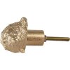 Clayre & Eef 65731 Pomo para Puerta Color Dorado 8x4x5 cm Poliresina Estilo Campestre