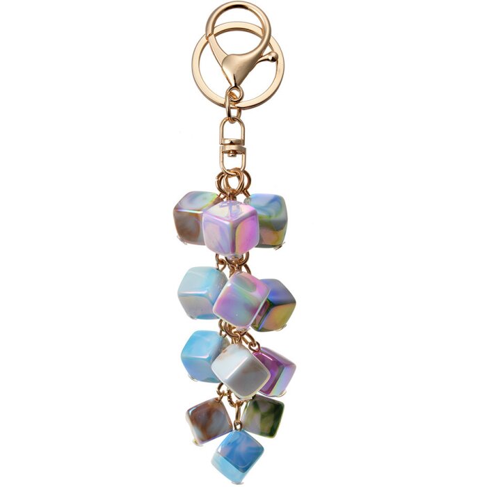 Juleeze JZKC0160 Llavero azul rosa 6x2x9 cm