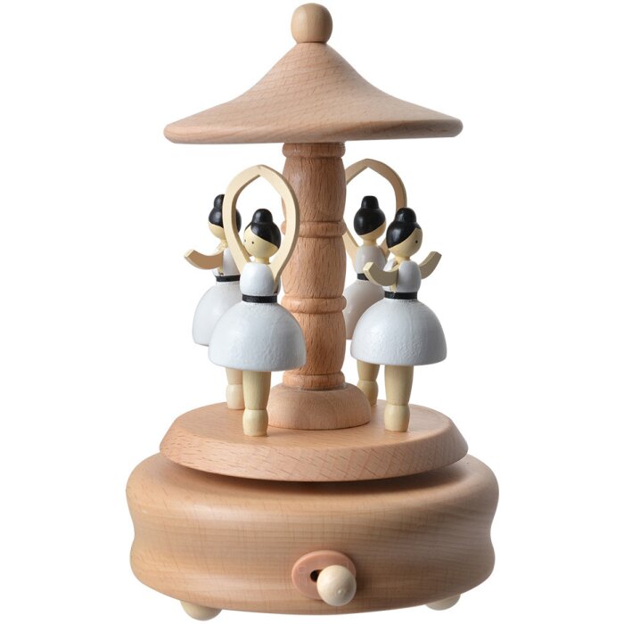 Clayre & Eef 65667 Caja de música Ø 11x17 cm Bailarinas