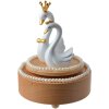 Clayre & Eef 65668 Caja de música Cisnes Ø 11x15 cm
