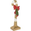 Clayre & Eef 5PR0141 Decoración Bastón de caramelo Oro Blanco 25x18x83 cm Poliresina