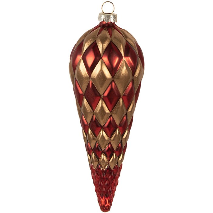 Clayre & Eef 6GL4605 Adornos para el árbol de Navidad Ø 6x16 cm