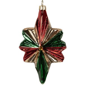 Clayre & Eef 6GL4609 Adornos para el árbol de Navidad 9x4x14 cm