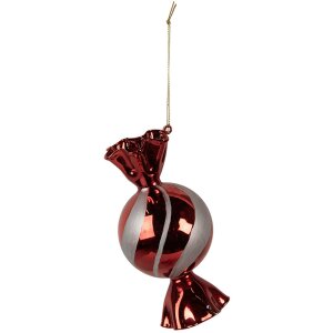 Clayre & Eef 6GL4611 Adornos para el árbol de Navidad Ø 7x13 cm