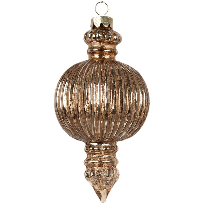 Clayre & Eef 6GL4623 Adornos para el árbol de Navidad Ø 7x14 cm