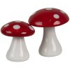 Clayre & Eef 6GL4674 Decoración Champiñón Ø 3x3 cm