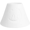 Clayre & Eef 6LAK0544 Pantalla de porcelana blanca Ø 15x10 cm motivo gato