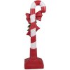 Clayre & Eef 6PR4332 Decoración Bastón de Caramelo Rojo Blanco 12x9x40 cm Poliresina