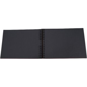 Álbum espiral Exacompta LIFE rojo 32x22cm 50 páginas negro 250g/m² gofrado dorado