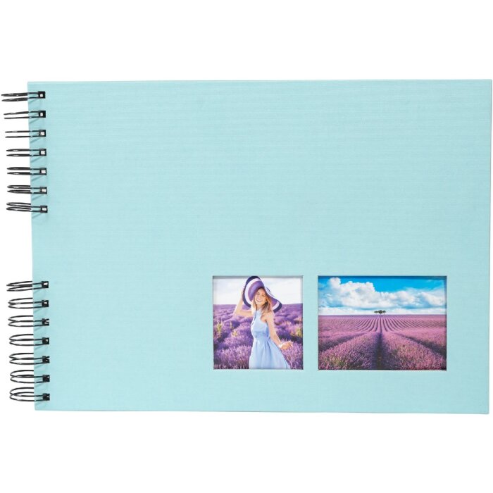 Álbum de fotos en espiral Exacompta MILANO Verde 32x22 cm 50 páginas negras 250 g/m².