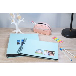 Álbum de fotos en espiral Exacompta MILANO Verde 32x22 cm 50 páginas negras 250 g/m².