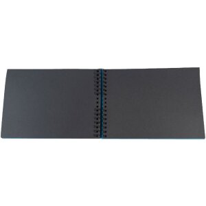 Álbum de fotos en espiral Exacompta MILANO Azul 32x22 cm 50 páginas negras 250 g/m².