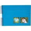 Álbum de fotos en espiral Exacompta MILANO Azul 32x22 cm 50 páginas negras 250 g/m².