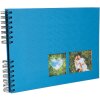 Álbum de fotos en espiral Exacompta MILANO Azul 32x22 cm 50 páginas negras 250 g/m².