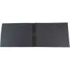 Exacompta álbum de fotos espiral MILANO 32x22 cm 50 páginas negro gris