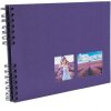 Exacompta álbum de fotos espiral MILANO 32x22 cm 50 páginas negro Scrapbooking
