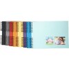 Exacompta álbum de fotos espiral MILANO 32x22 cm 50 páginas negro para scrapbooking