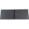 Exacompta álbum de fotos espiral MILANO 32x22 cm 50 páginas negro para scrapbooking