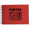Álbum de fotos Exacompta Musicart rojo 50 páginas negras 23x16 cm encuadernación en espiral