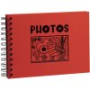 Álbum de fotos Exacompta Musicart rojo 50 páginas negras 23x16 cm encuadernación en espiral