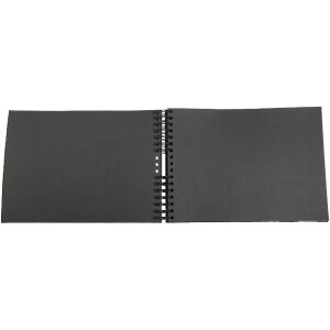 Álbum espiral Exacompta 50 páginas negras para fotos de clase motivo 32x22 cm
