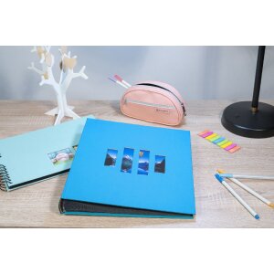 Exacompta álbum de fotos MILANO 29x32 cm 60 páginas azul