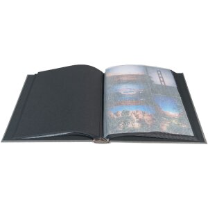 Exacompta álbum de fotos MILANO gris 29x32 cm 60 páginas negro