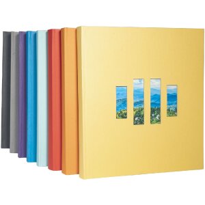 Exacompta álbum de fotos MILANO 29x32 cm 60 páginas negro naranja