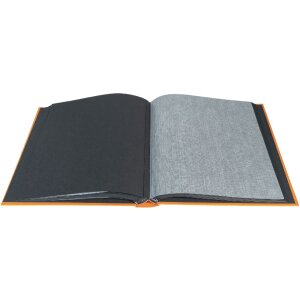 Exacompta álbum de fotos MILANO 29x32 cm 60 páginas negro naranja