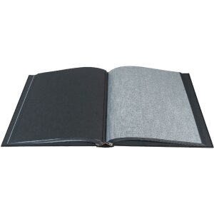 Exacompta álbum de fotos MILANO 29x32 cm, 60 páginas negras - negro