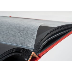 Exacompta álbum de fotos MILANO 29x32 cm 60 páginas negro rojo