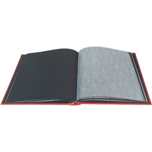 Exacompta álbum de fotos MILANO 29x32 cm 60 páginas negro rojo