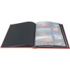 Exacompta álbum de fotos MILANO 29x32 cm 60 páginas negro rojo