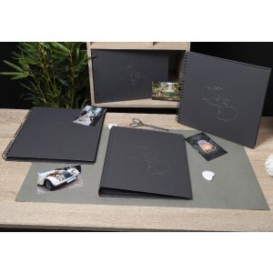Exacompta 16078E Álbum de fotos 60 páginas negro 29x32 cm