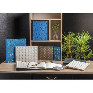 Exacompta 16095E Álbum de fotos Néo Déco Negro 29x32 cm 60 páginas negras