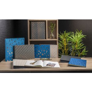 Exacompta 16095E Álbum de fotos Néo Déco Negro 29x32 cm 60 páginas negras