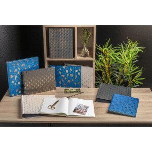 Exacompta 16095E Álbum de fotos Néo Déco Negro 29x32 cm 60 páginas negras