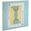 Exacompta álbum de fotos 25x25cm 30 páginas motivo blanco fantasía naipe amarillo verde